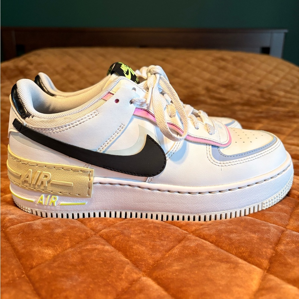 Nike Air Force 1 Shadow (white+black pastel) - Picture 5 of 9